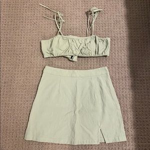 Two piece light green , size small